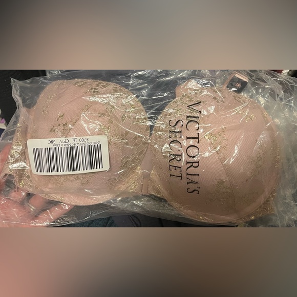 Victoria's Secret Other - NEW IN BAG Victoria’s Secret Very Sexy Tan Gold Shimmer Front Close Push-up Bra